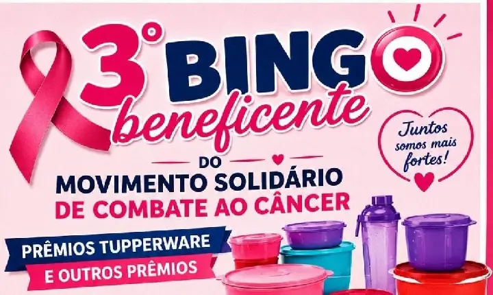 3º Bingo Beneficente arrecadará recursos para ações do Movimento de Combate ao Câncer de São Jorge D'Oeste