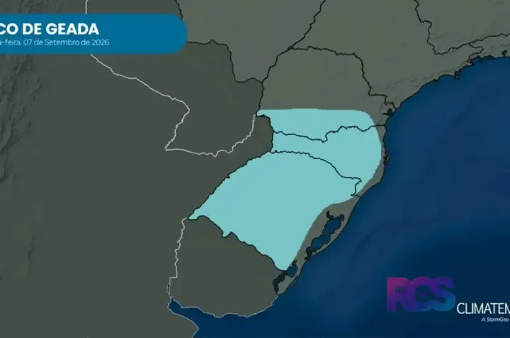 Após neve no domingo, Sul do Brasil terá muita geada nesta segunda-feira