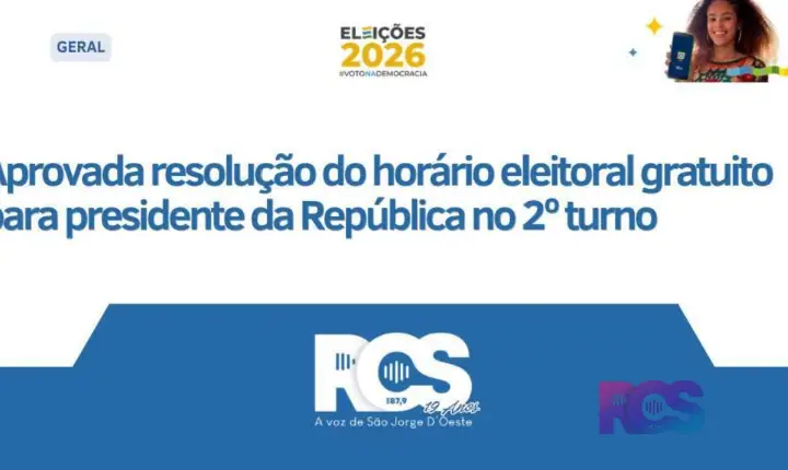 Aprovada resolução do horário eleitoral gratuito para presidente da República no 2º turno