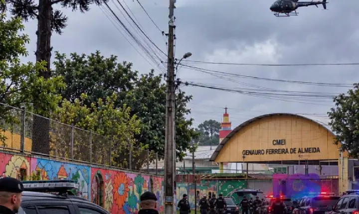 BOPE encerra ocorrência em CMEI de Curitiba; suspeito morre e crianças são resgatadas