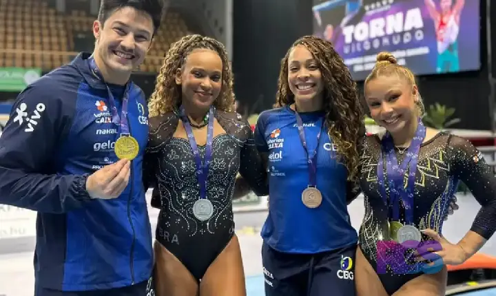 Brasil fecha Copa do Mundo de ginástica com mais cinco pódios