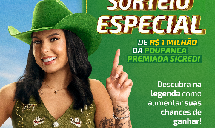 Campanha do Sicredi incentiva poupança e distribui prêmios em dinheiro na região
