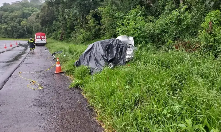 Colisão na BR-373 em Chopinzinho resulta em três mortes neste Sábado