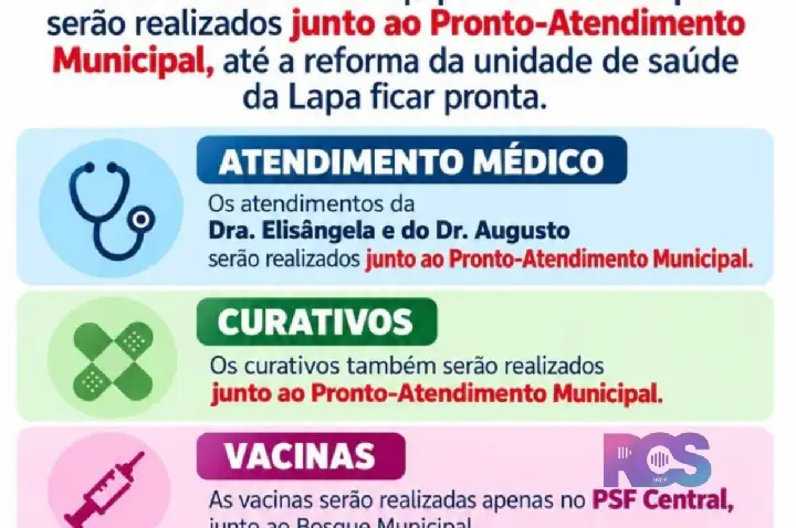 COMUNICADO – PSF LAPA