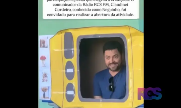 COMUNICADOR DA RCS FM PARTICIPA DE MOMENTO ESPECIAL NA ESCOLA DE NOVA SANT’ANA