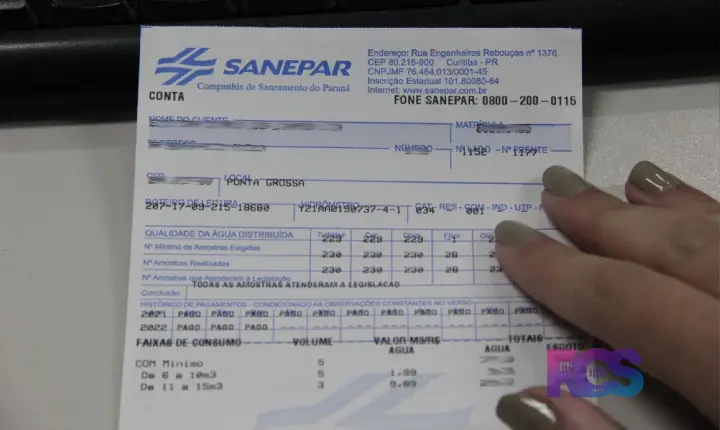 CONTA DA SANEPAR TERÁ DESCONTO DE 25% NA TARIFA MÍNIMA DE ÁGUA E ESGOTO A PARTIR DE OUTUBRO NO PARANÁ