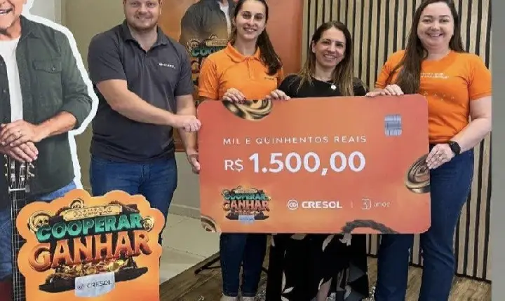 Cooperada Cresol do Distrito de Doutor Antônio Paranhos é contemplada com prêmio da campanha 