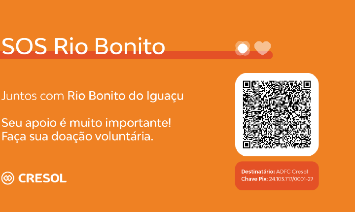 Cresol mobiliza apoio à comunidade de Rio Bonito do Iguaçu