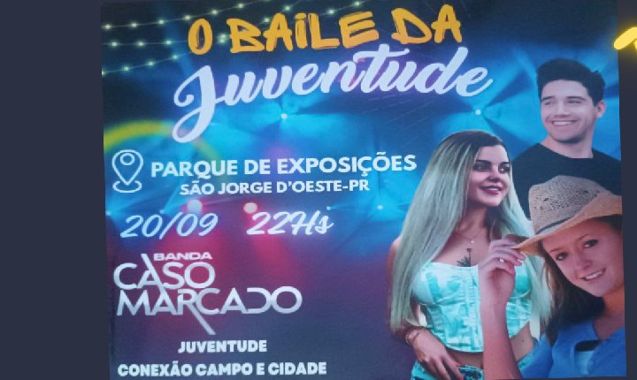 DIA 20 DE SETEMBRO TEM BAILE DA JUVENTUDE!