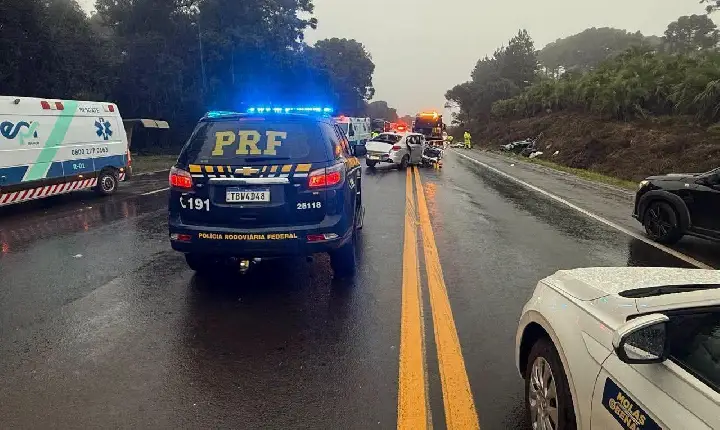 DOIS ACIDENTES COM 5 ÓBITOS NA BR 277 EM GUARAPUAVA