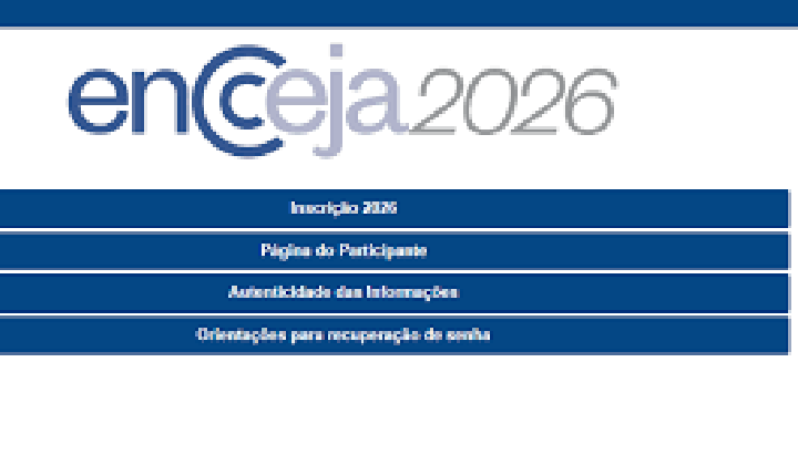Encceja 2026: prazo de inscrição termina sexta-feira (15)