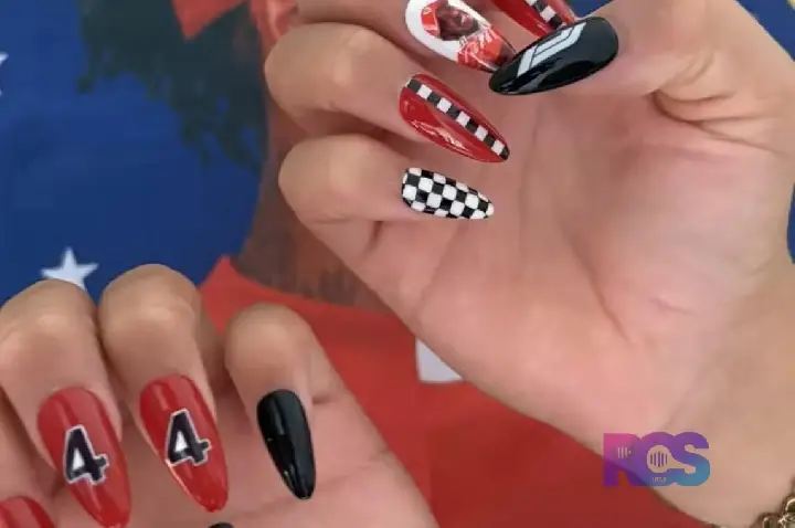 Fã paranaense encanta Lewis Hamilton com unhas inspiradas na Fórmula 1 antes do GP da Holanda