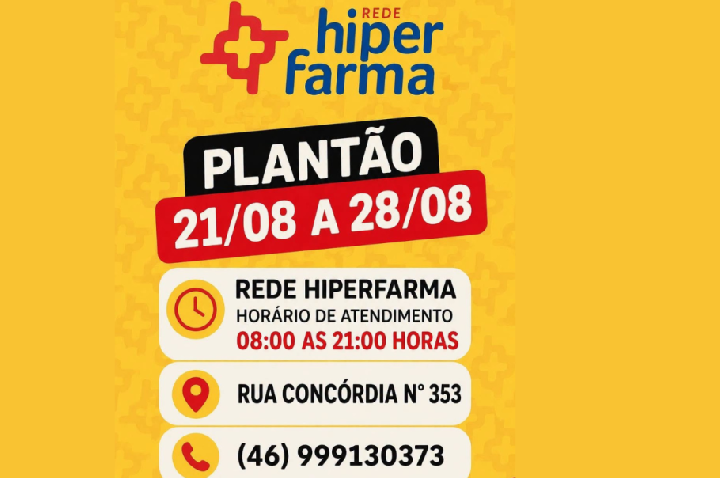 Farmácia de Plantão - Hiper Farma