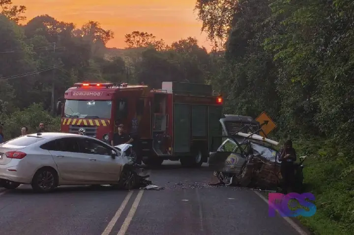 Grave acidente na PR-493 deixa três feridos entre Verê e Dois Vizinhos