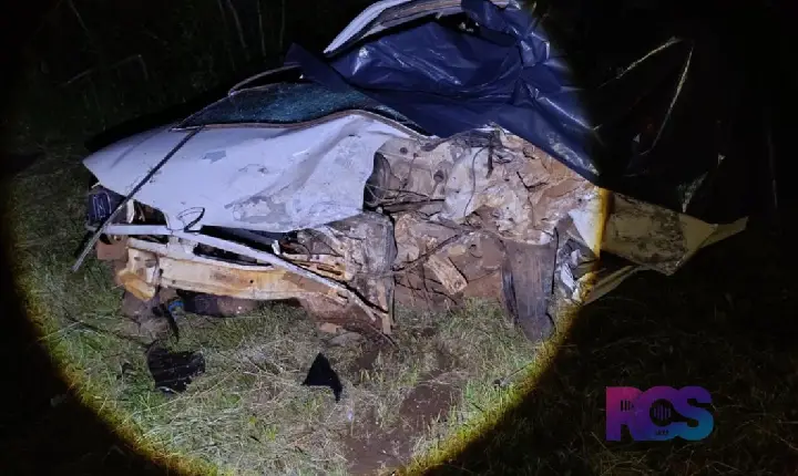 HOMEM MORRE EM COLISÃO FRONTAL ENTRE VECTRA E GOL NA BR-373, EM CHOPINZINHO