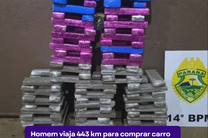 Homem viaja 443 km para comprar carro e acaba mantido em cárcere após recusar transporte de drogas