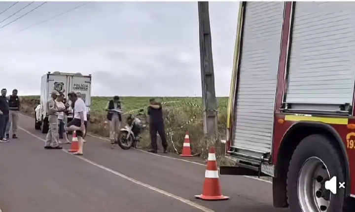 Jovem de 19 anos morre em acidente de motocicleta na estrada rural João Pagnocelli, em Dois Vizinhos