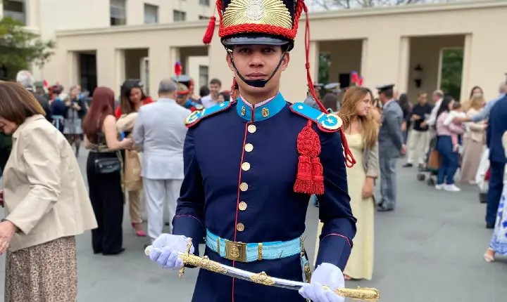Jovem sanjorgense recebe Espadim na Academia Militar das Agulhas Negras no Rio de Janeiro.