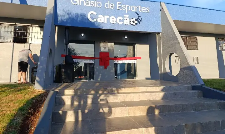 Marco histórico: Ginásio Carecão é reinaugurado em São Jorge D’Oeste no Dia do Trabalhador
