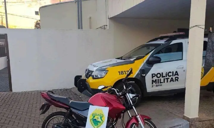 Menor é apreendido após fuga e motocicleta irregular é recolhida em São Jorge D'Oeste