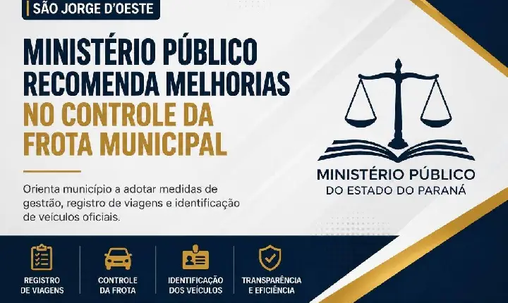 Ministério Público orienta município a aprimorar controle da frota oficial