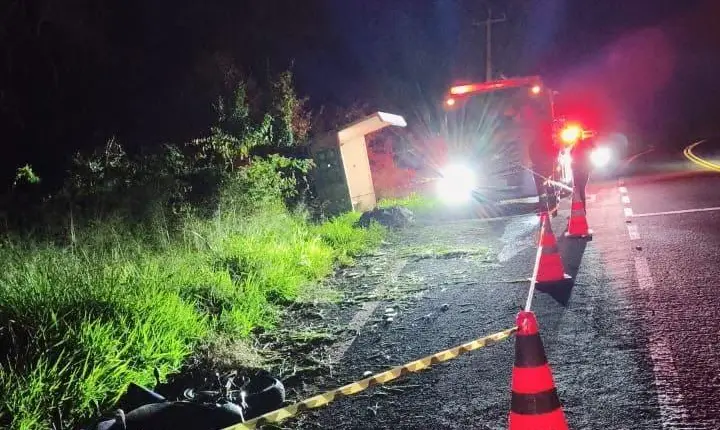 Motociclista morre após acidente na região de curvas da Linha Gaúcha, em São Jorge D'Oeste