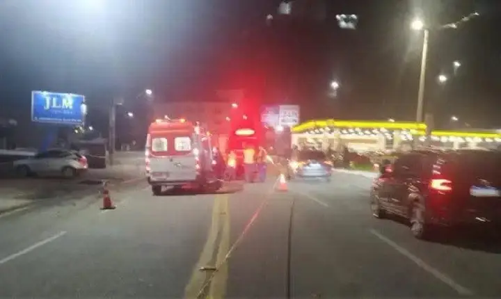 Mulher morre atropelada após briga com o marido em Brusque (SC)