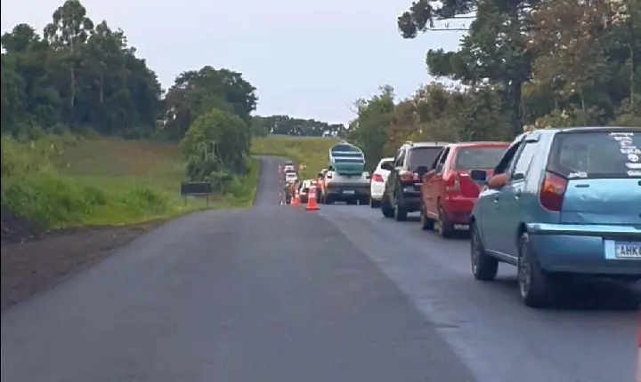 Obras de recapeamento em andamento na PR-475: Motoristas devem redobrar a atenção