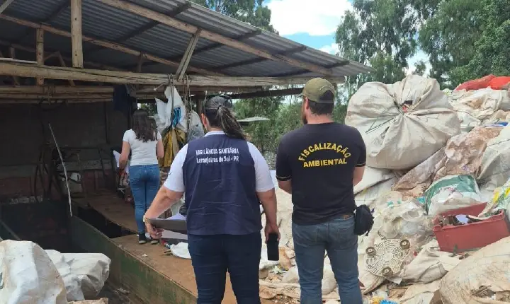 Operação em Laranjeiras do Sul aplica R$ 50 mil em multas por depósitos irregulares