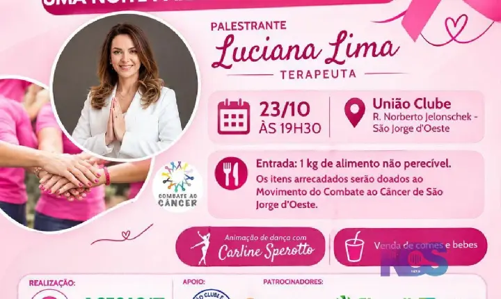 Outubro Rosa: Núcleo da Mulher Empresária promove noite de conscientização e acolhimento em São Jorge D’Oeste