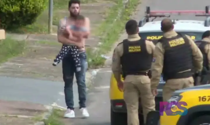 PAI É PRESO APÓS FAZER FILHO DE DOIS ANOS REFÉM EM FAZENDA RIO GRANDE