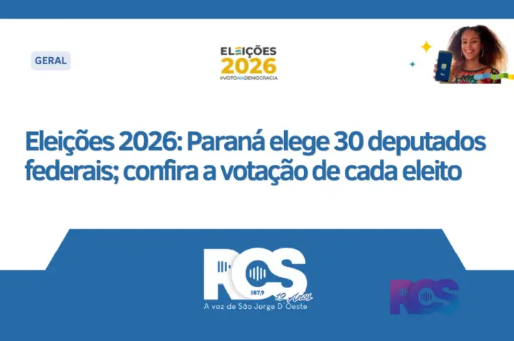 Paraná elege 30 deputados federais; confira a votação de cada eleito