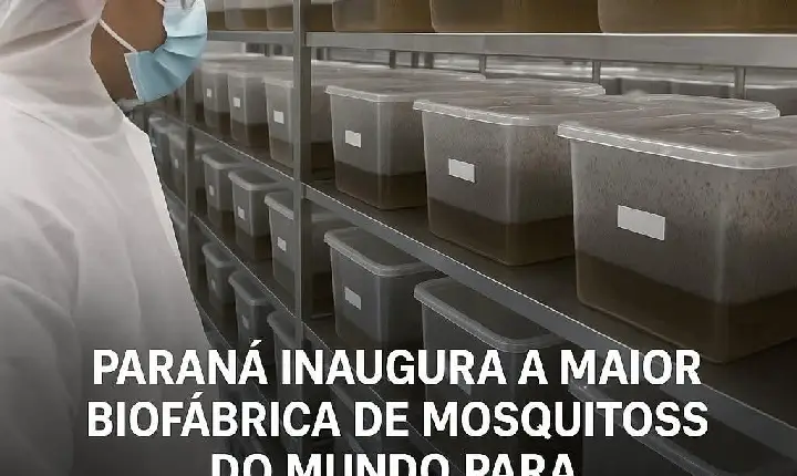 Paraná inaugura a maior biofábrica de mosquitos do mundo para combate à Dengue 