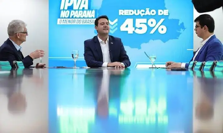 Paraná terá o menor IPVA do Brasil a partir de 2026 com redução de 45%