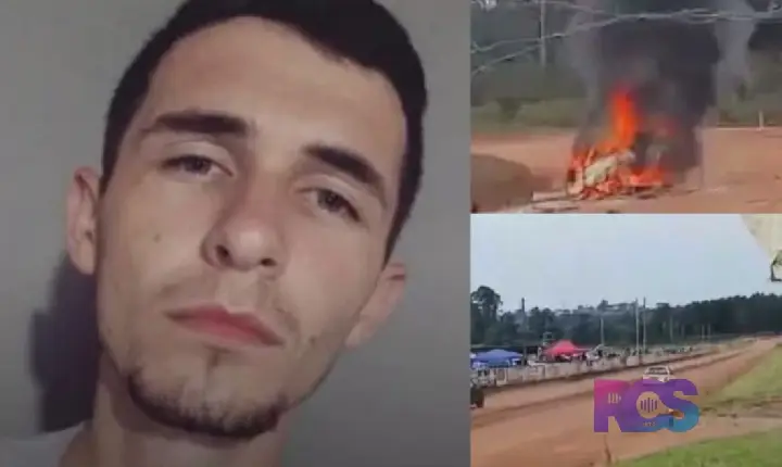 Piloto de 29 anos morre após carro capotar durante prova de arrancada em Mafra