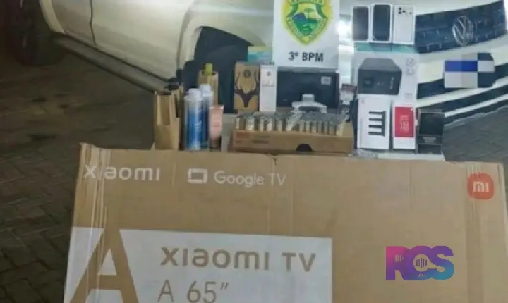 Polícia apreende anabolizantes, eletrônicos e mercadorias em abordagem na PR-475, em São Jorge D’Oeste
