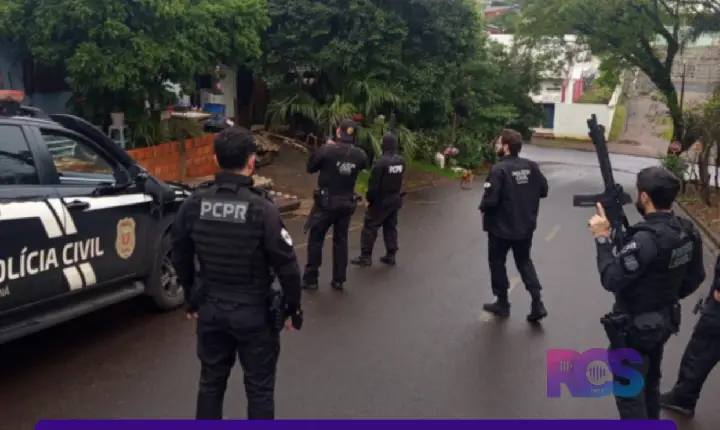 Polícia Civil realiza megaoperação contra organização criminosa em três estados; mandados são cumpridos no Sudoeste do Paraná
