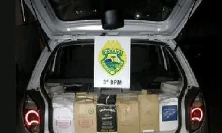 Polícia Militar apreende 50 caixas de vinho argentino em São Jorge D’Oeste