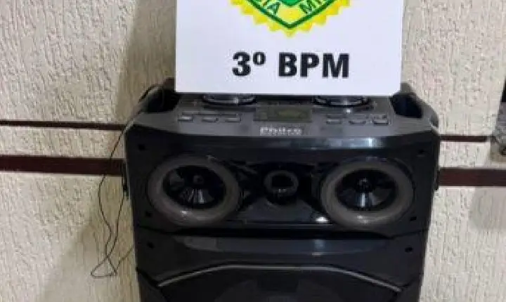 Polícia Militar apreende equipamento de som após reincidência de perturbação do sossego em São Jorge D’Oeste