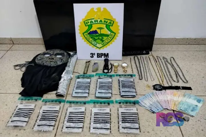 Polícia Militar desmantela ponto de tráfico e apreende drogas, dinheiro e objetos em Itapejara D’Oeste