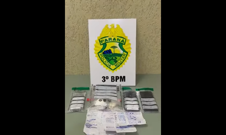 Polícia Militar prende dois homens por tráfico de drogas em Saudade do Iguaçu