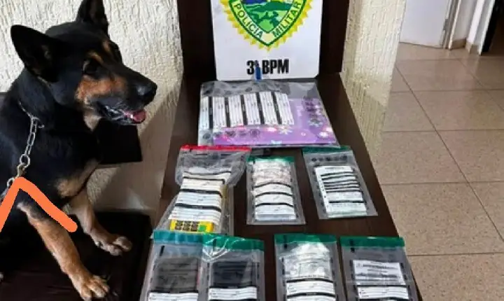 Polícia Militar prende suspeito de tráfico de drogas por delivery e apreende cocaína, dinheiro e veículo no sudoeste