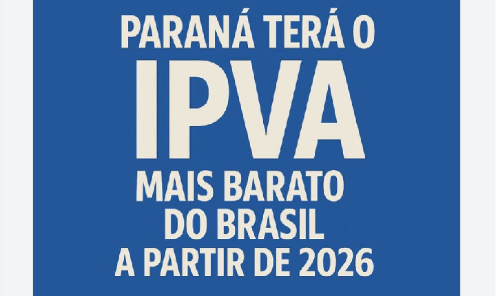 Projeto que reduz IPVA no Paraná avança na Assembleia e pode garantir a menor alíquota do Brasil em 2026