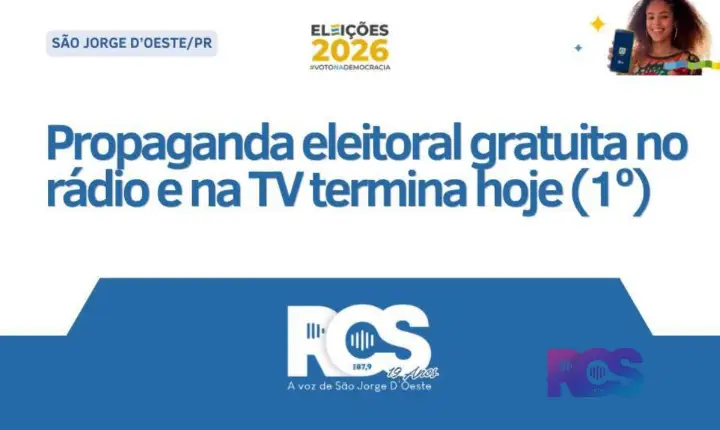Propaganda eleitoral gratuita no rádio e na TV termina hoje (1º)