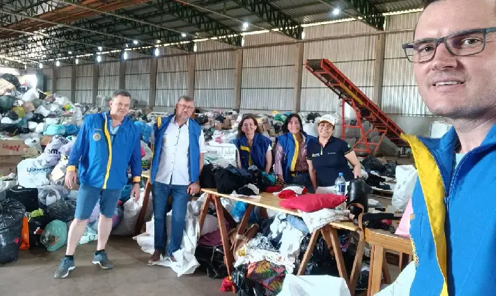 Sanjorgenses se unem em ação solidária do Rotary Club em Rio Bonito do Iguaçu