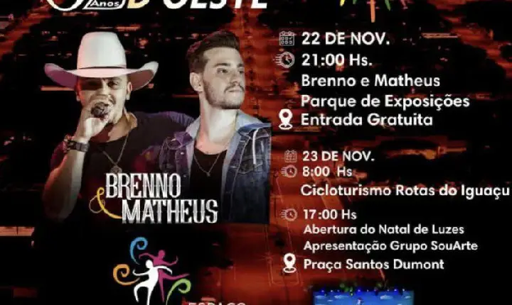 São Jorge D’Oeste celebra 62 anos com programação especial e movimento comunitário crescente