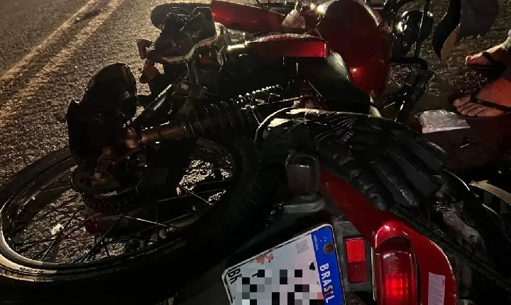 São Jorge D'Oeste: Motociclista ferido em acidente no trajeto da cidade ao trevo