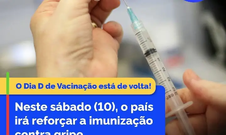 São Jorge D’Oeste participa do Dia D de Vacinação contra a gripe neste sábado (10)