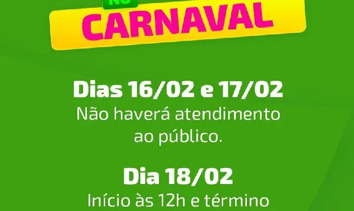 Sicredi - Horário de atendimento no Carnaval