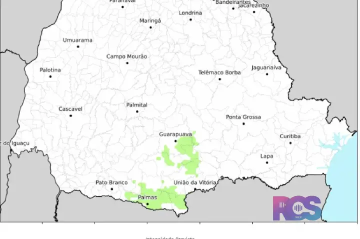 Simepar alerta para possibilidade de geadas no Paraná durante o fim de semana